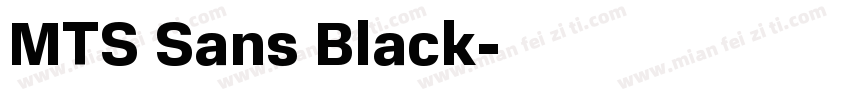 MTS Sans Black字体转换